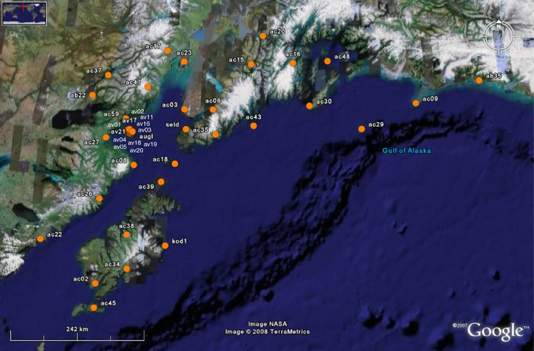 Map of ACI stations