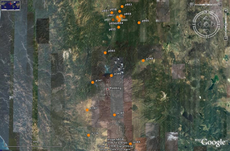 Map of CCR stations