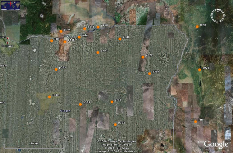 Map of OCB stations