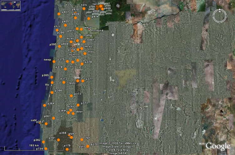 Map of OCK stations