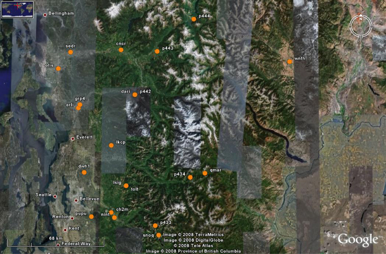 Map of WNC stations